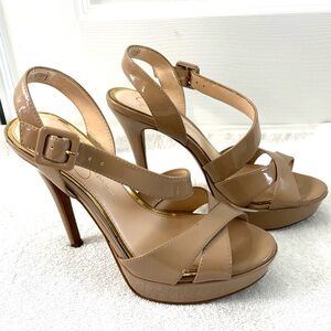Jessica Simpson Nude Patent Heels